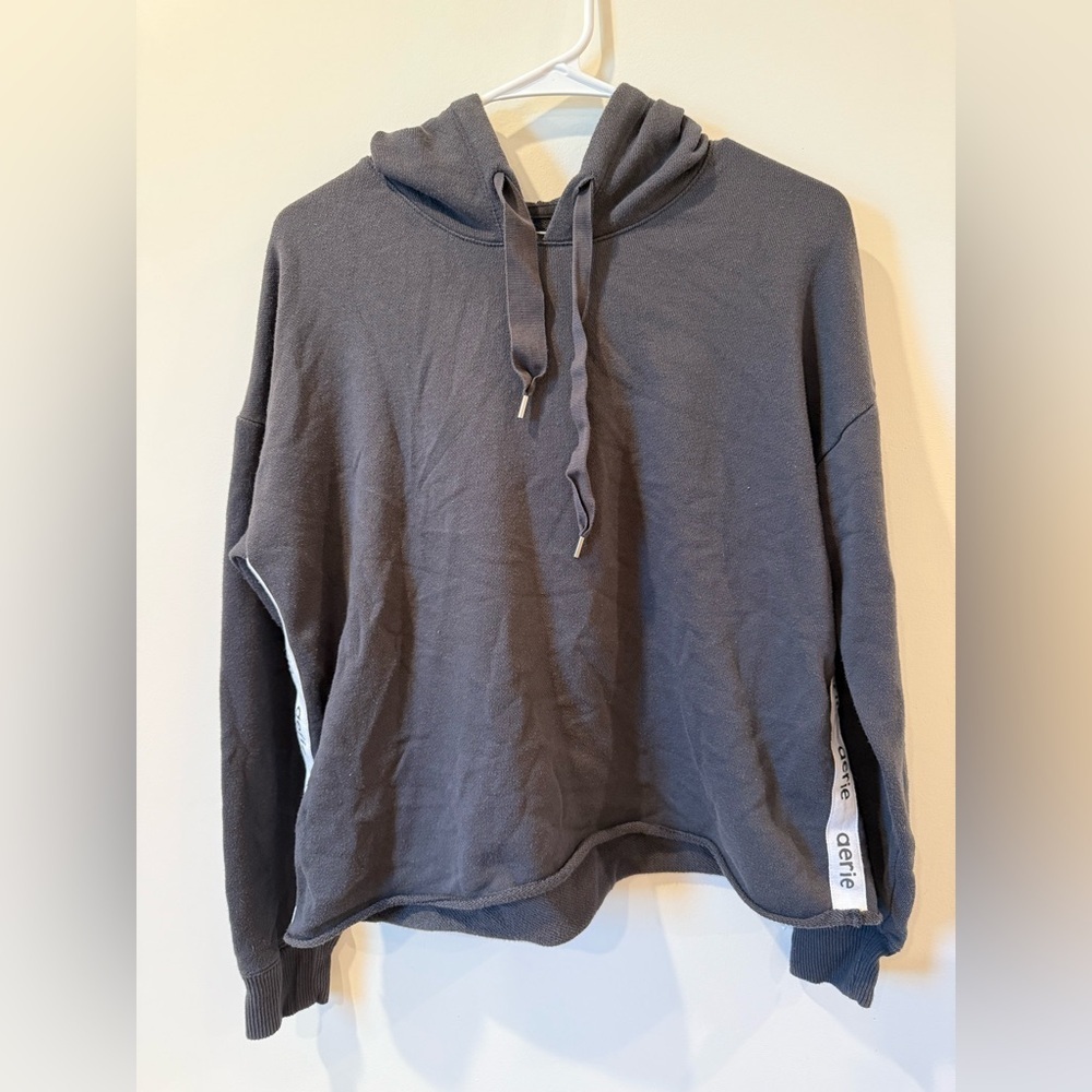 Aerie Men's Charcoal Hoodie Sweater